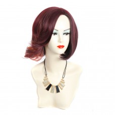 Wiwigs ® Posh Pretty Short Asymmetric Full Hire Dark Burgundy mix red Lady Wig