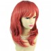 Sexy Face Frame Long Wavy Neon Pink Ladies Wigs Cosplay Party Hair WIWIGS UK