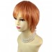 STRIKING Light Orange Short Ladies Wigs Cosplay Party Hair from WIWIGS UK