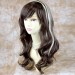 Lovely Off Centre Wavy Blonde mix Medium Brown Long Ladies wigs WIWIGS UK