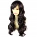 Dazzling Natural Wavy Black Brown Soft Long Ladies Wigs skin top Hair WIWIGS UK