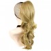 Long Wavy Gold blonde Ponytail Claw Clip in Hair Piece Extension UK