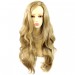 Sexy Fabulous Long Layers Wavy Wig Golden Blonde Ladies Wigs Skin Top UK