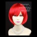 New Watch Out Cosplay Fire Red Bob Style Ladies Wigs UK 012h