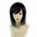 Wiwigs ® Gorgeous Short Bob Style Wig Grey & Off Black Dip-Dye Ombre Hair UK