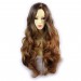 Wiwigs ® Pretty Long Wavy Wig Strawberry Blonde & Light Brown Dip-Dye Ombre Hair UK