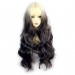Wiwigs ® Gorgeous Long Wavy Wig Light Blonde & Medium Brown Dip-Dye Ombre Hair UK