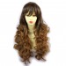 Wiwigs ® Romantic Long Curly Wig Strawberry Blonde & Light Brown Dip-Dye Ombre Hair UK