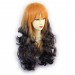 Wiwigs ® Romantic Long Curly Wig Dark Brown Dip-Dye Ombre Hair UK