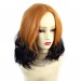 Wiwigs ® Pretty Short Wavy Bob Style Wig Dark Brown Dip-Dye Ombre Hair UK