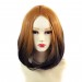 Wiwigs ® Pretty Medium Bob Style Wig Dark Brown Dip-Dye Ombre Hair UK