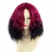 Wiwigs Untamed Medium Curly Wig Light Wine Red & Off Black Dip-Dye Ombre Hair
