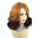 Wiwigs ® Lovely Short Wavy Wig Dark Brown Dip-Dye Ombre Hair UK