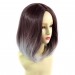 Wiwigs ® Wonderful Medium Bob Style Wig Grey & Dark Auburn Dip-Dye Ombre Hair UK