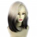 Wiwigs ® Wonderful Medium Bob Style Wig Light Blonde & Medium Brown Dip-Dye Ombre Hair Uk