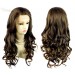 Sexy Beautiful French Lace Front wig Brown mix Blonde Curly Long Ladies Wigs UK