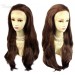 Sexy Beautiful French Lace Front wig Layered Wavy Brown & Red Long Ladies Wigs