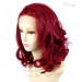Lovely Medium French Lace Front wig Burgundy Red mix Softly Curly Short Ladies Wigs UK