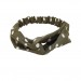 Polka Dot Twist Knot Hairband In Olive Green