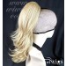 Blonde mix Ponytail Extension Hairpiece Wavy Hair Piece UK