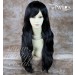 Stunning Heat Resistant XXX Long Wavy Black Brown Ladies Wigs Skin top BANGS Wig UK