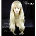 Stunning Heat Resistant XXX Long Wavy Pale Blonde Ladies Wigs Skin top BANGS UK