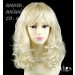 Stunning Heat Resistant Curly Medium Wig Blonde Skin Top Ladies Wigs UK