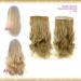 Half head 1 Piece clip In Curly Golden Blonde MIX Strawberry Blonde Hair Extensions UK