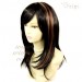 Stunning Layered Long Straight Wig Black & medium Auburn Ladies Wigs Skin Top UK