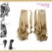 Wrap Around Clip In Pony Curly Strawberry Blonde Light Blonde Mix Hair Extension UK