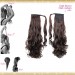 Wrap Around Clip In Pony Curly Dark Brown Dark Auburn Mix Hair Extension UK