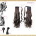 Wrap Around Clip In Pony Curly Medium Brown Hair Extension UK