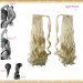 Wrap Around Clip In Pony Curly Light Blonde Hair Extension UK
