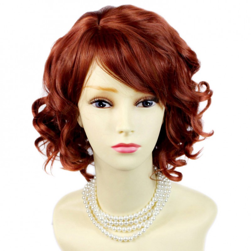 Wiwigs - Lovely Short Wig Curly Fox Red Summer Style Skin 