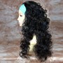 Long Curly Black 3/4 Wig Fall Hairpiece Hair Extension N54