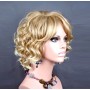 Lovely Short Curly Blonde mix Summer Style Ladies Wig UK