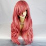 Watch Out Cosplay Long Wavy Milk Pink Ladies Wigs from WIWIGS UK