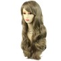 Sexy Beautiful Layered wavy ASH blonde Long Ladies Wigs Skin Top Wig UK