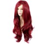 Sexy Fabulous Long Layers Wavy Wig Burgundy mix Red Ladies Wigs Skin Top UK
