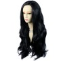 Sexy Fabulous Long Layers Wavy Wig Jet Black Ladies Wigs Skin Top WIWIGS UK