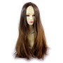 Wiwigs ® Fabulous Long Straight Wig Strawberry Blonde & Light Brown Dip-Dye Ombre Hair UK