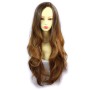 Wiwigs ® Gorgeous Long Wavy Wig Strawberry Blonde & Light Brown Dip-Dye Ombre Hair UK