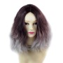 Wiwigs Untamed Medium Curly Wig Grey & Dark Auburn Dip-Dye Ombre Hair