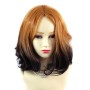 Wiwigs ® Lovely Medium Bob Style Wig Dark Brown Dip-Dye Ombre Hair UK