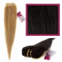 DIY Double Weft Lush 'Dark Brown' 16" Hair Extensions Deluxe Human Hair.