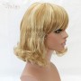 Classic SOFT Blonde mix Ladies Wigs skin top Medium wig WIWIGS UK