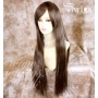 Sexy Long Straight Light Brown Ladies Wigs Heat Resistant Hair from WIWIGS UK