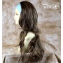 Blonde Brown 3/4 Fall Hair Piece Long Straight Layered wavy Half Wig hairpiece